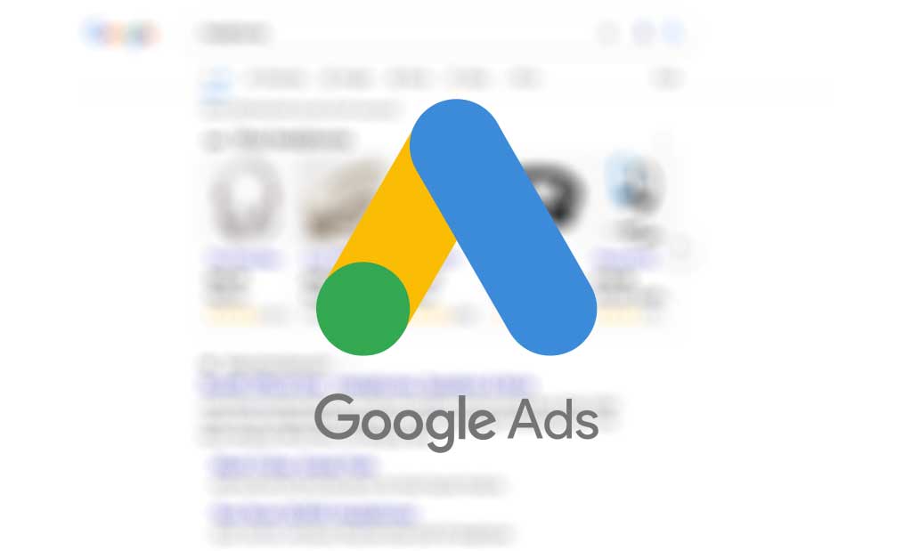 Google Ads logo displayed across a Google search query