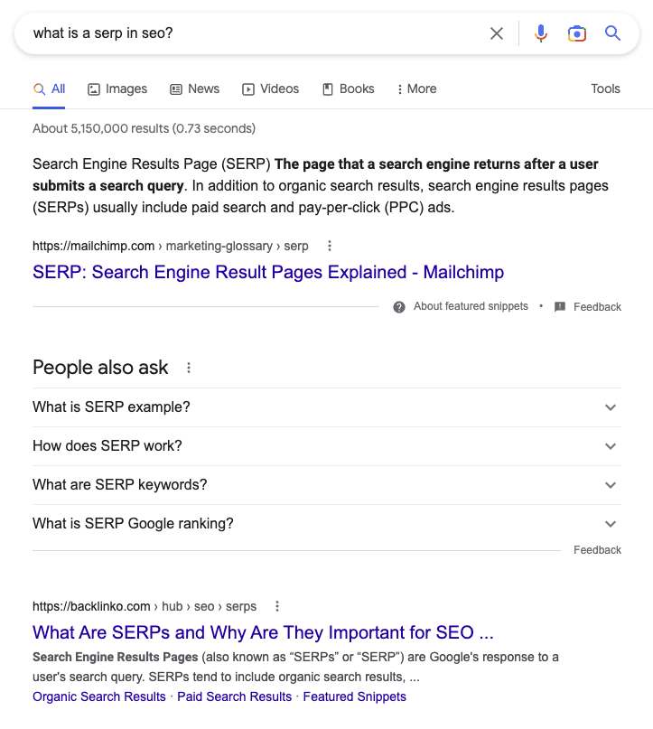 serp / What is a SERP in SEO? 1 / Beyond Blue Media What is a SERP?