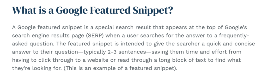 correct syntax for garnering a google featured snippet / How to Get a Google Featured Snippet: 10 Best Practices 8 / Beyond Blue Media correct syntax for garnering a google featured snippet / How to Get a Google Featured Snippet: 10 Best Practices / Beyond Blue Media