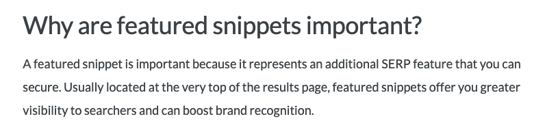 why are featured snippets important / How to Get a Google Featured Snippet: 10 Best Practices 4 / Beyond Blue Media why are featured snippets important / How to Get a Google Featured Snippet: 10 Best Practices / Beyond Blue Media