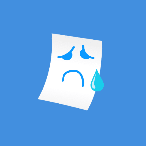 image1 / Orphan Pages - What They Are & Why You Should Fix Them 5 / Beyond Blue Media blue background with a white piece of paper with teardrop