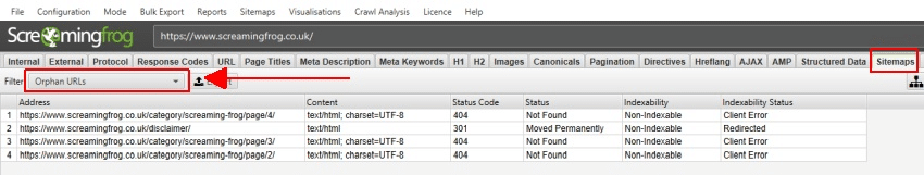 image3 / Orphan Pages - What They Are & Why You Should Fix Them 3 / Beyond Blue Media screenshot of where to find orphan pages in semrush